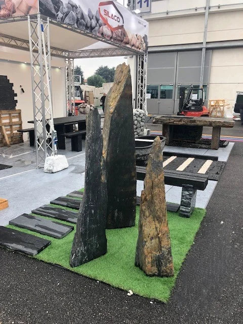 Portuguese Rustic Slate Monolith - Sawn Base