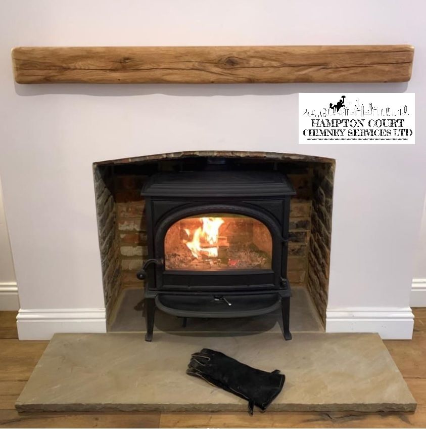 Brown Riven Sandstone Hearth