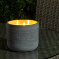 Aztec Concrete Candle - 17cm