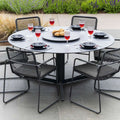 4 Seasons Outdoor - Barista 6 Seater Dining Set with Lazy Susan
