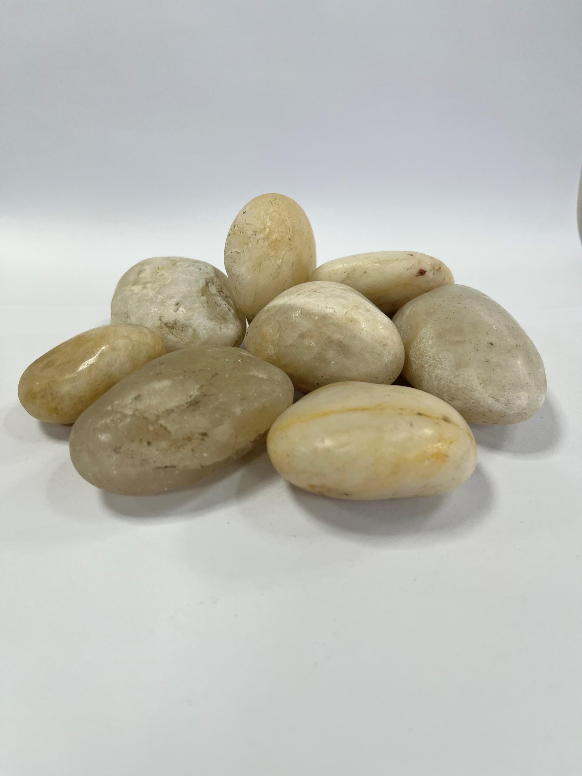 Polished White Pebbles 30-50mm