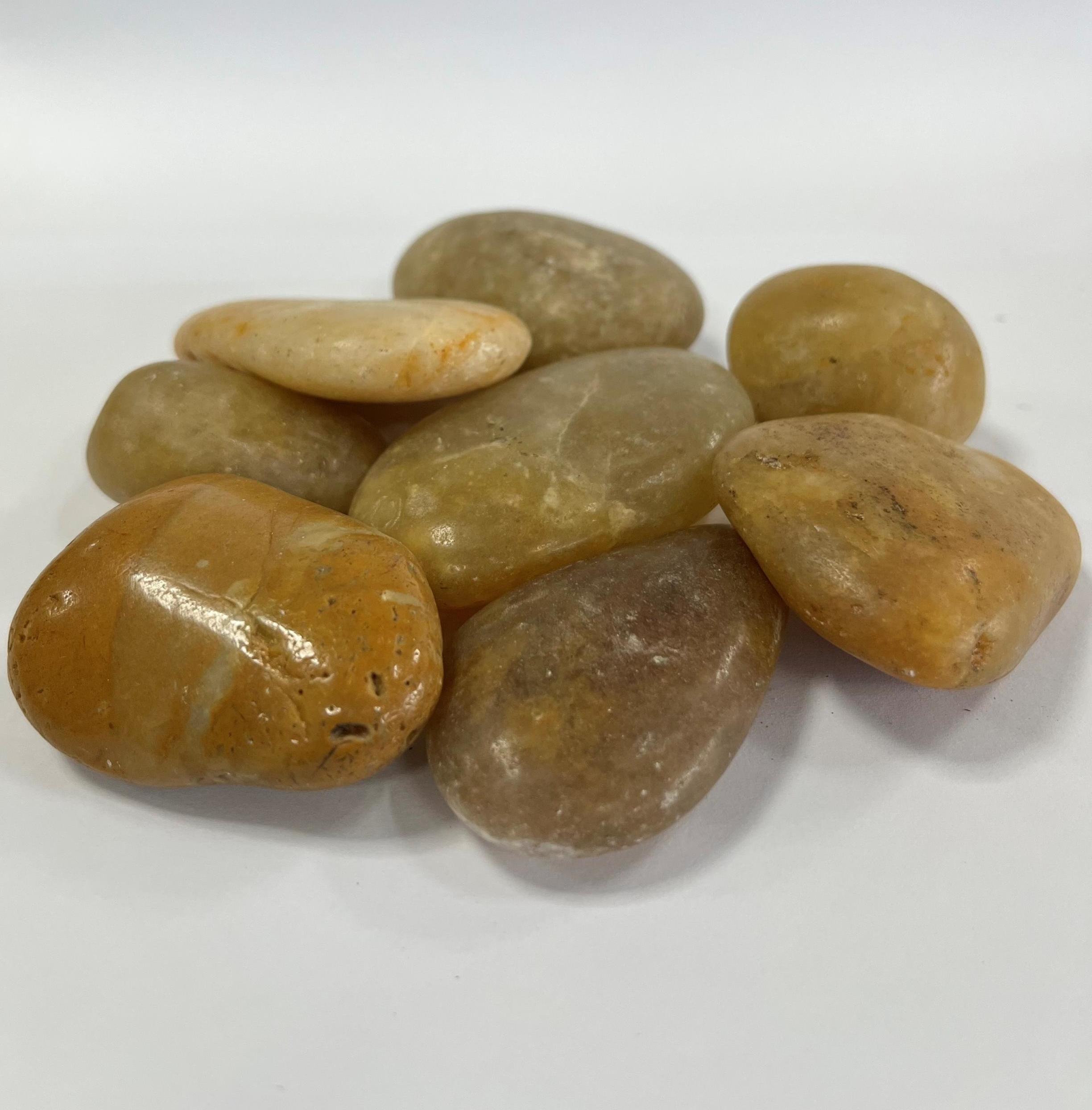 Polished Yellow Pebbles 30-50mm