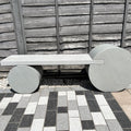 Sawn Grey Bench