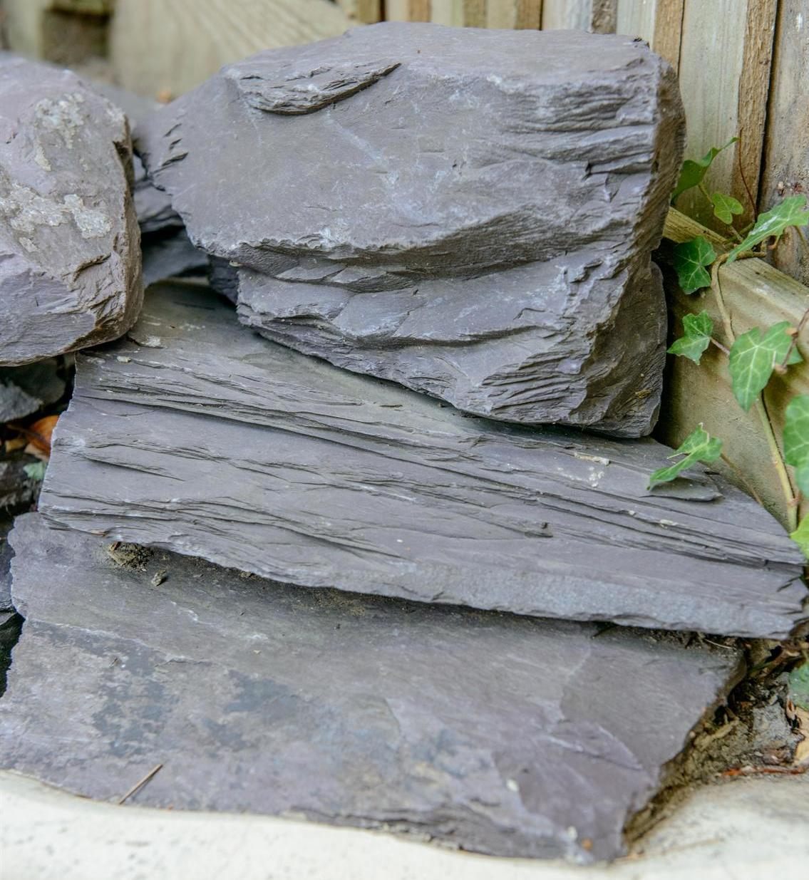Welsh Purple Slate Rockery