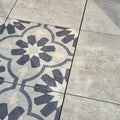 Charleston Grey - Sample, Patterned Grey