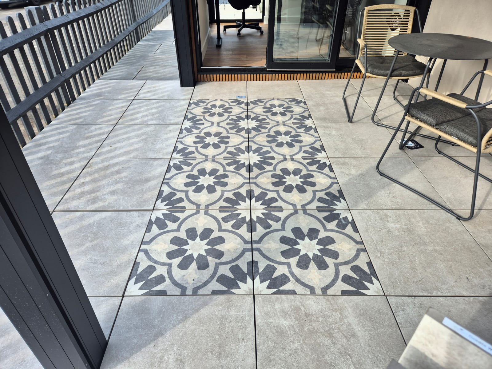Charleston Grey - Sample, Patterned Grey