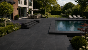 Landscape Black Slate Pool Riser High-Res Swatch