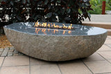 Long Granite Boulder Firepit