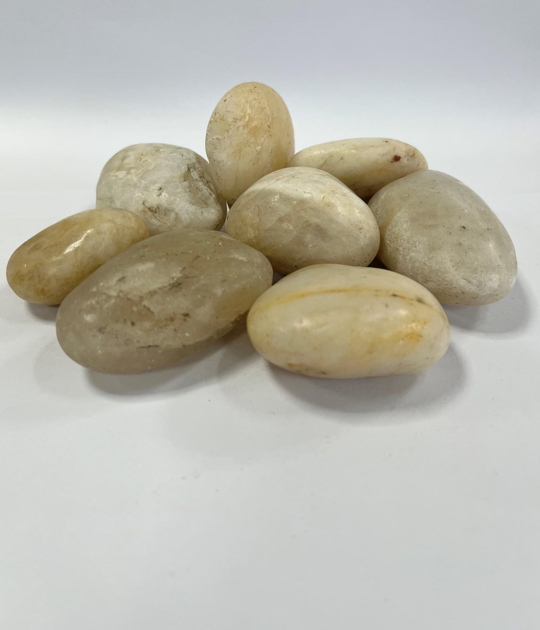 Polished White Pebbles 30-50mm