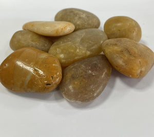 Polished Yellow Pebbles 30-50mm
