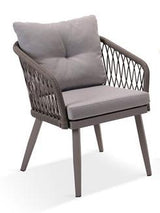 Santorini 4 Seat dining set with 130cm Derby Teak Top Table