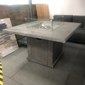 Travertine Firepit Table