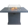 Travertine Top Firepit Bar